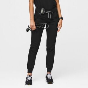 FIGS Zamora Scrub pant jogger bottom sz S Black